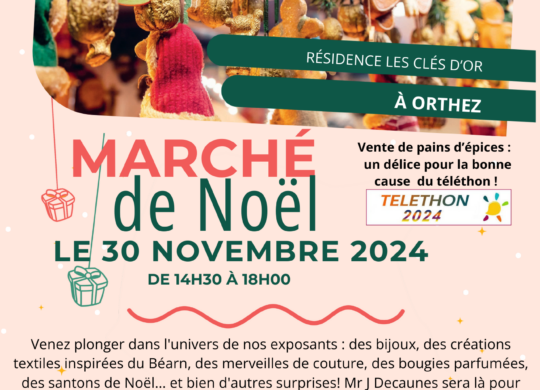 affiche marché de Noël 2024